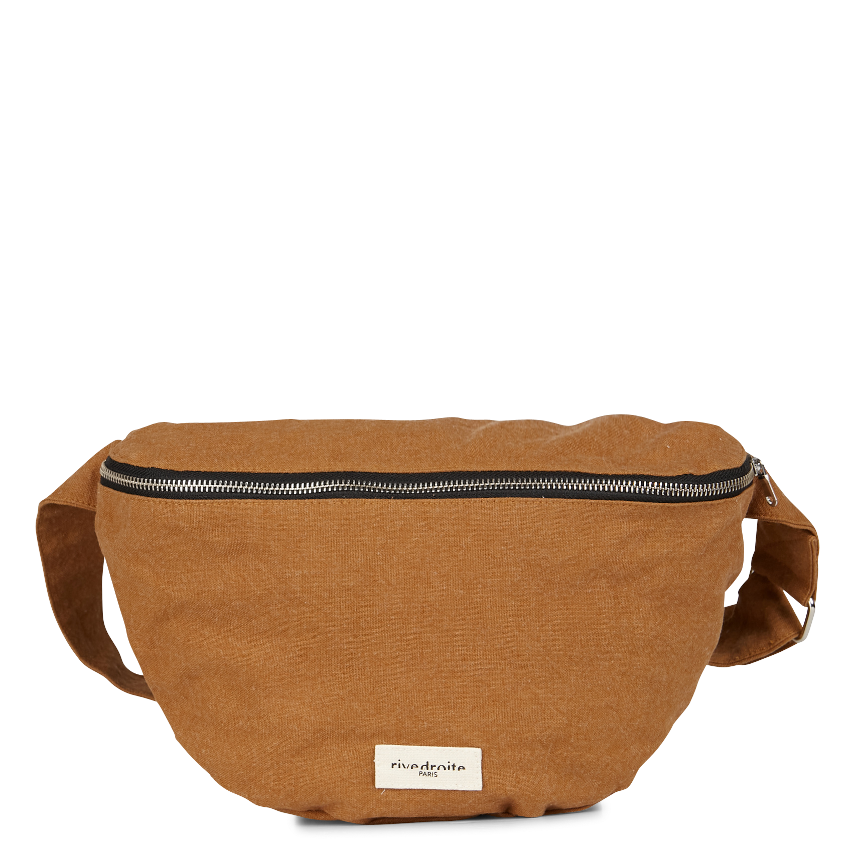 CUSTINE XL - Sac banane en coton recyclé imprimé | Beige