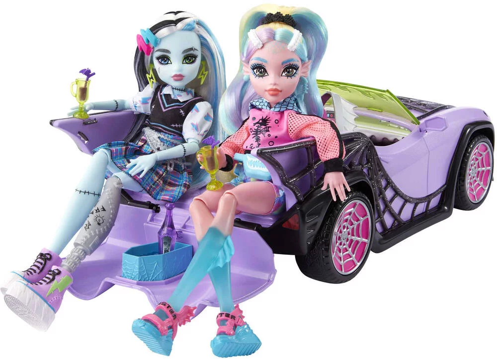 MONSTER HIGH - CABRIOLET DES GOULES - VOITURE AVEC ANIMAL