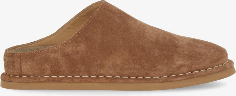 SHABBIES Instappers Dames Wilja Maat: 41 Materiaal: Suède Kleur: Camel