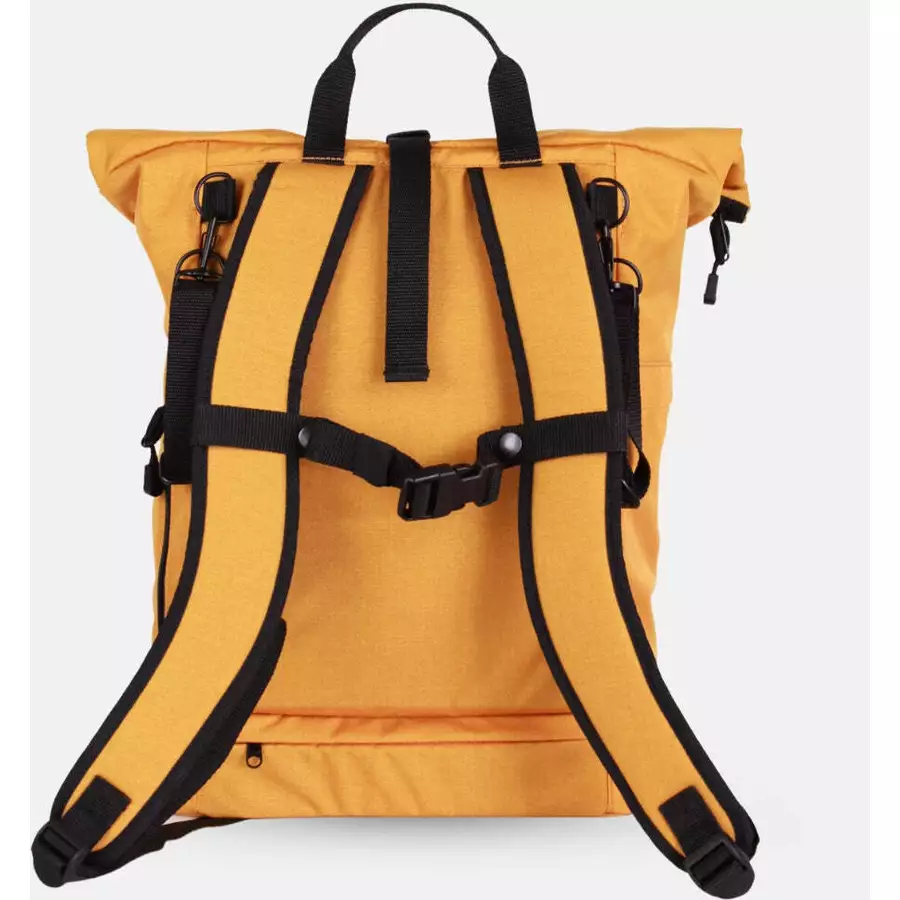 Anna und Oskar Fairer Wickelrucksack Hugo Senfgelb