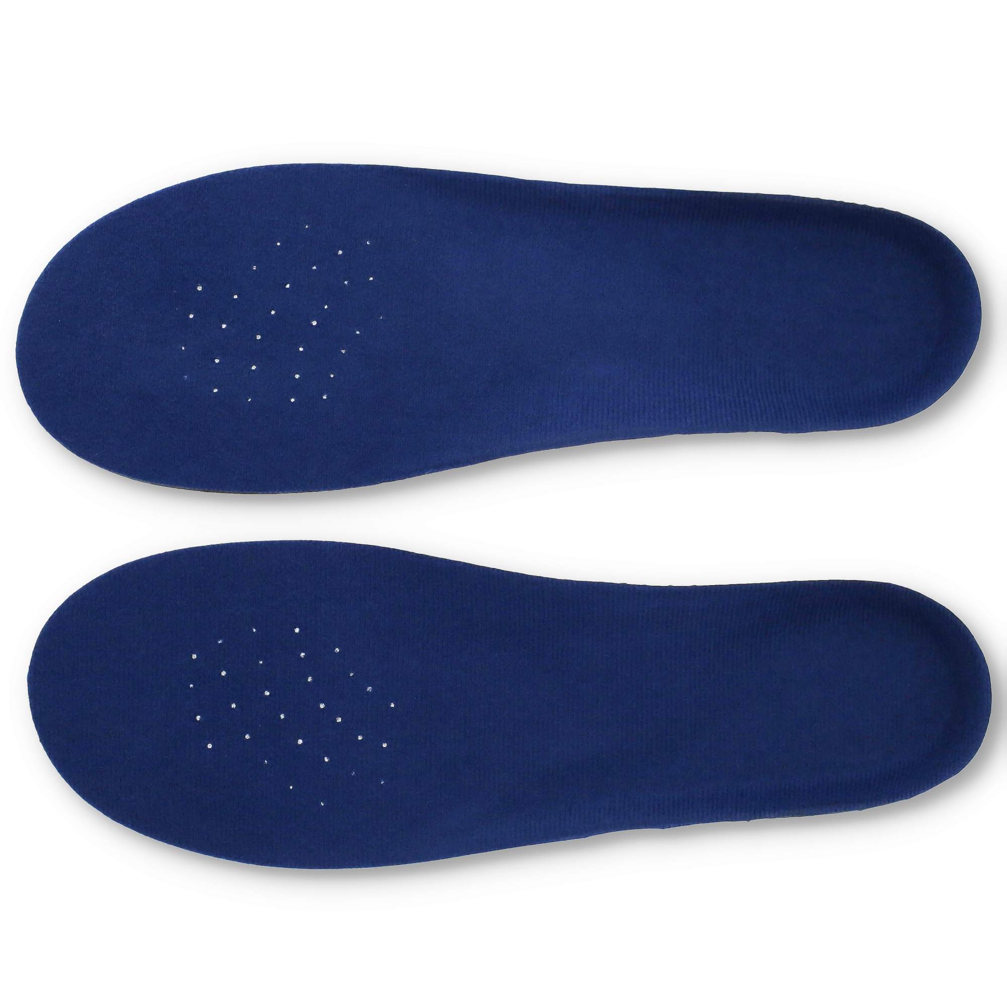 (1 Paar) Gr. 42-44 Schuhsohlen Einlegesohlen Fuss Stütze mit Wölbung - Blau / Schwarz