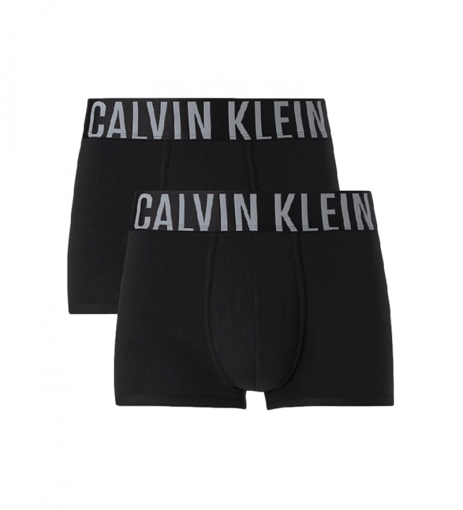 Cuecas Boxer Clássicas Calvin Klein, Pacote com 2, Pretas