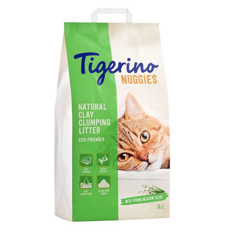 Litière Tigerino Nuggies Fresh, printanière fraîche