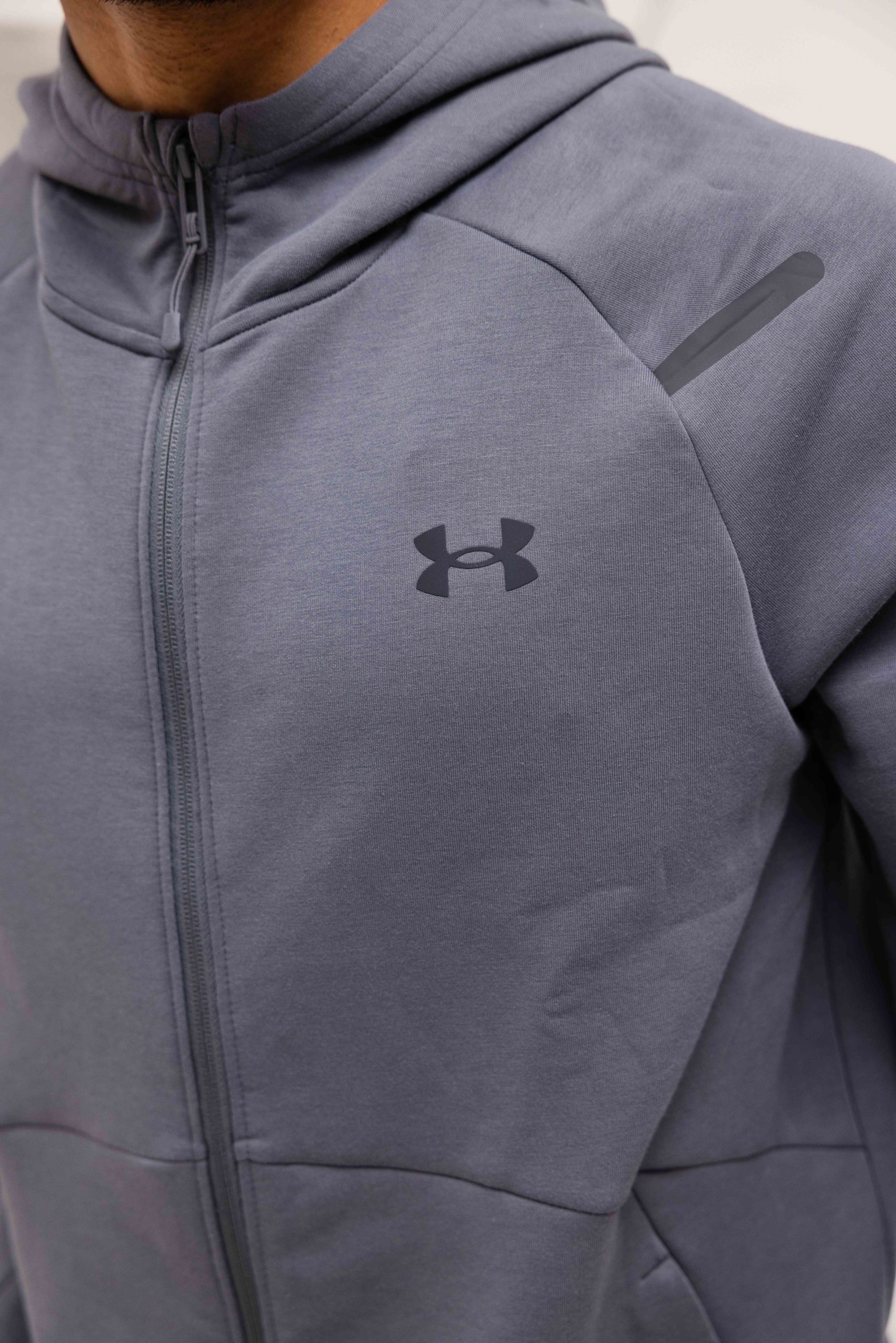 Under Armour Unstoppable Fleece Trainingsjack Heren Donkergrijs