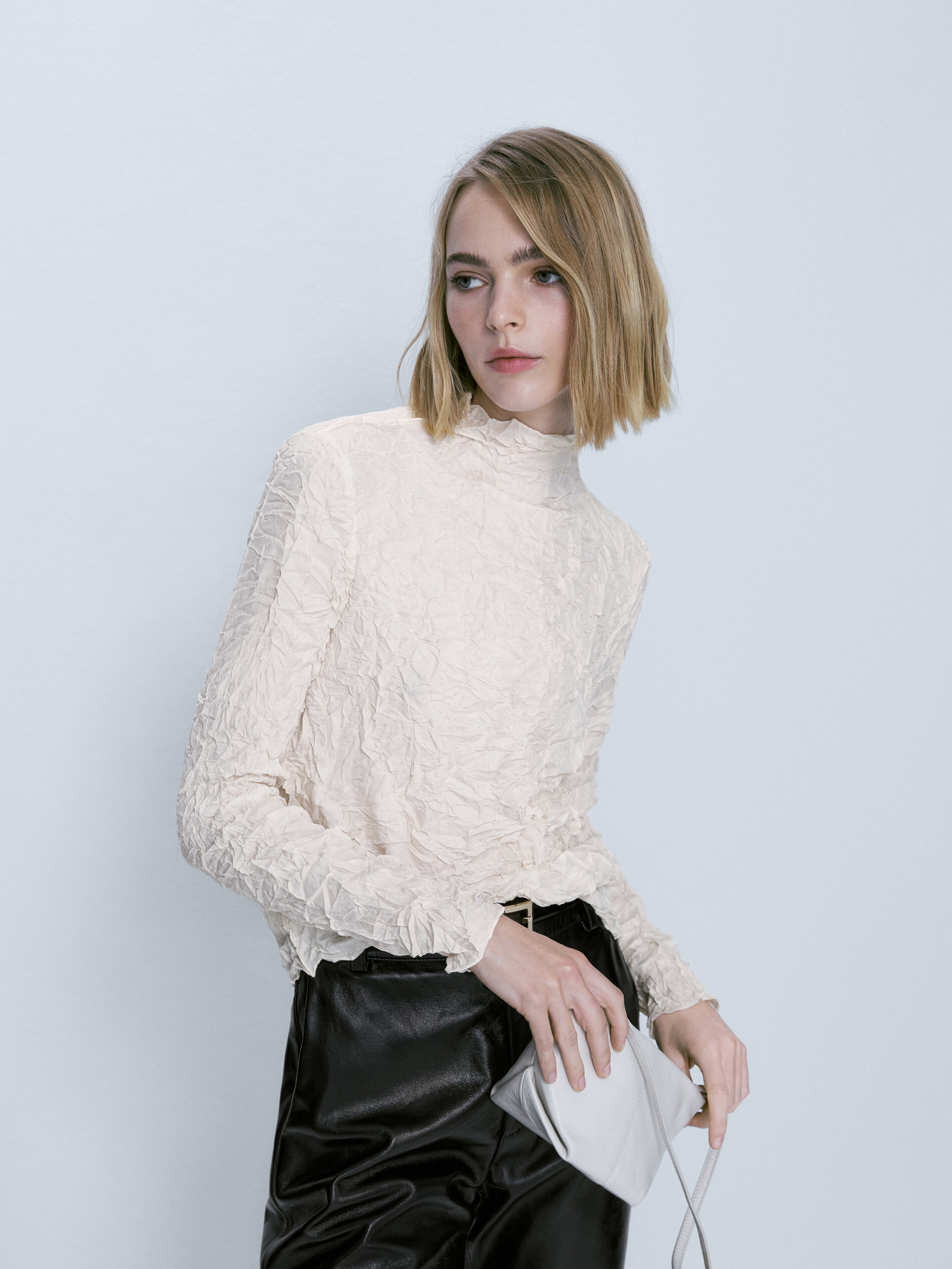 Camisa com efeito amassado - RAW