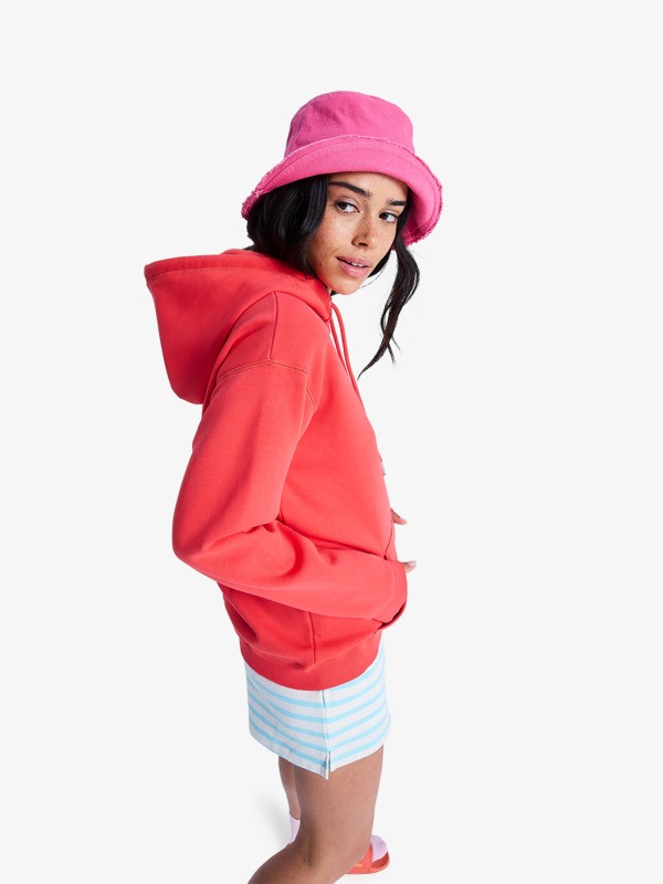 Surf Stoked Brushed Sweat à capuche Rouge Femme