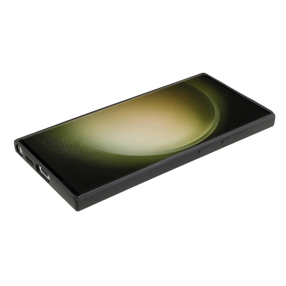 Samsung Galaxy S23 Ultra 5G Gummi Case Hülle mit Kameraschutz - Schwarz (Matt)