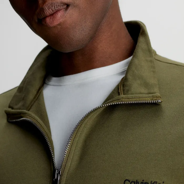 Calvin Klein LS 1/4 Zip Sweater Heren