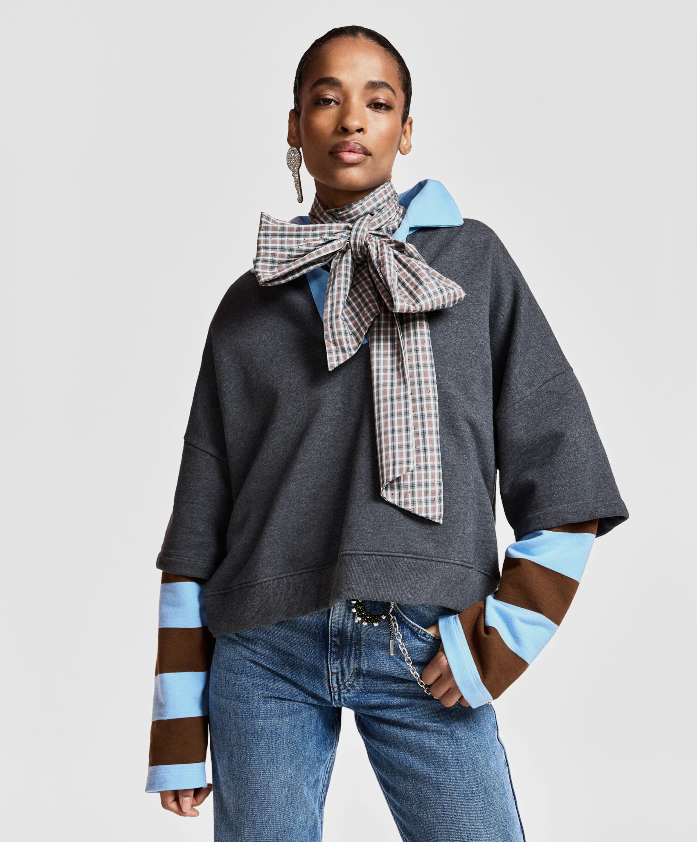 Essentiel Antwerp Dames sweater grijs