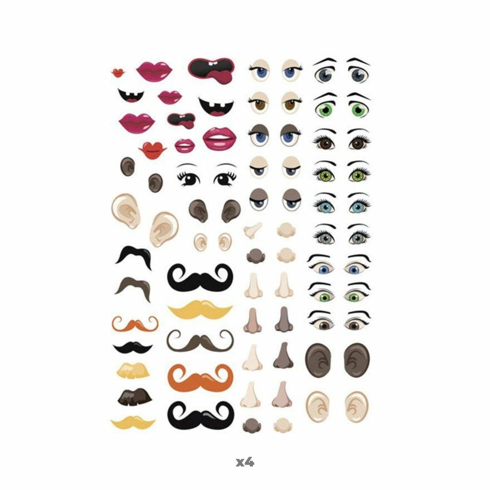 496 gommettes adhésives yeux et visage