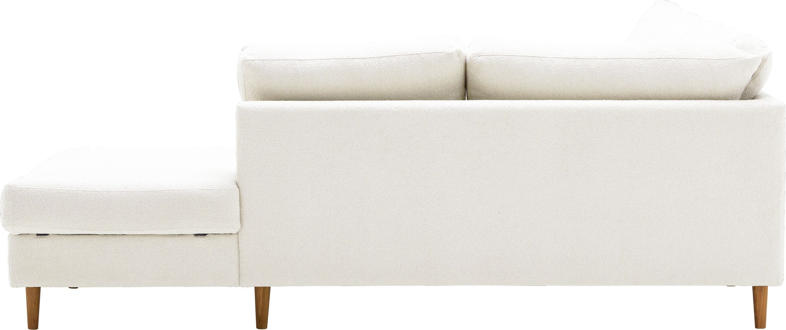 DIENER B St Enna 2.5er Sofa Otto R weiss - Weiss / B: 279.0 cm x T: 225.0 cm x H: 81.0 cm