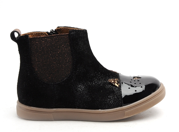 Gbb boots bottine enfant jessine noir