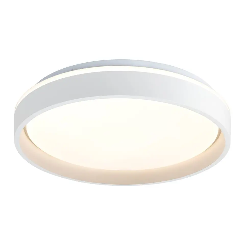 Plafonniere Claus LED - wit metaal/kunststof - 7,5xØ39 cm