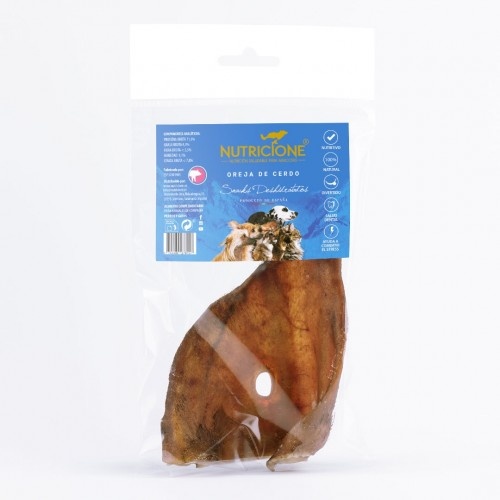 Petisco Nutricione Orelha de Porco para Cães (Pacote com 5)
