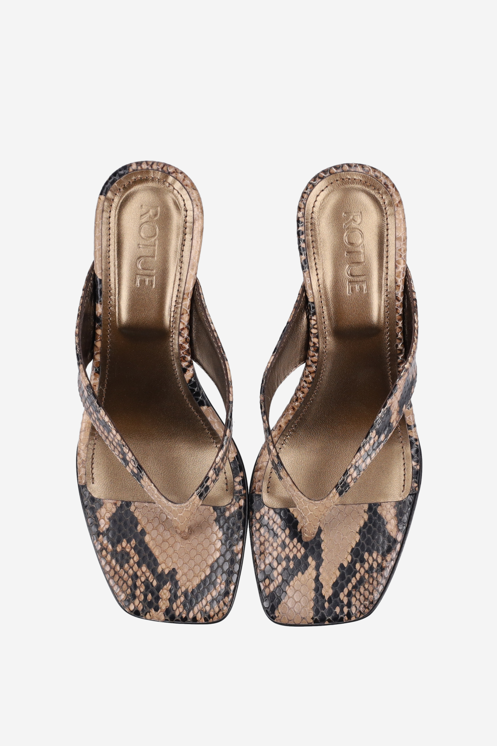 Little Lies pitone leather sandals
