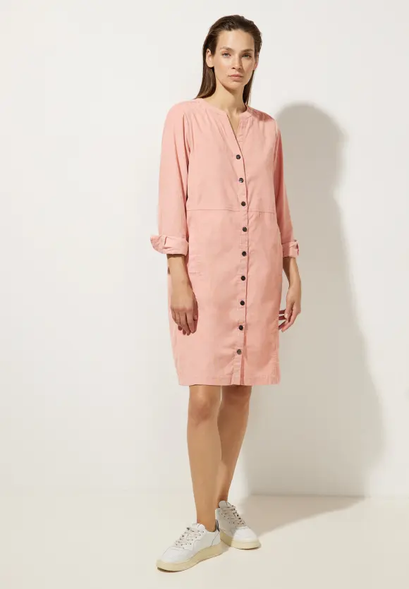 Cordkleid mit Knopfleiste - dull legend rose