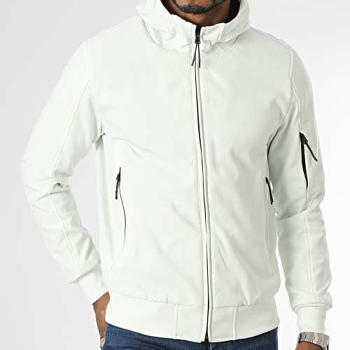 Veste Zippée Capuche Blanc