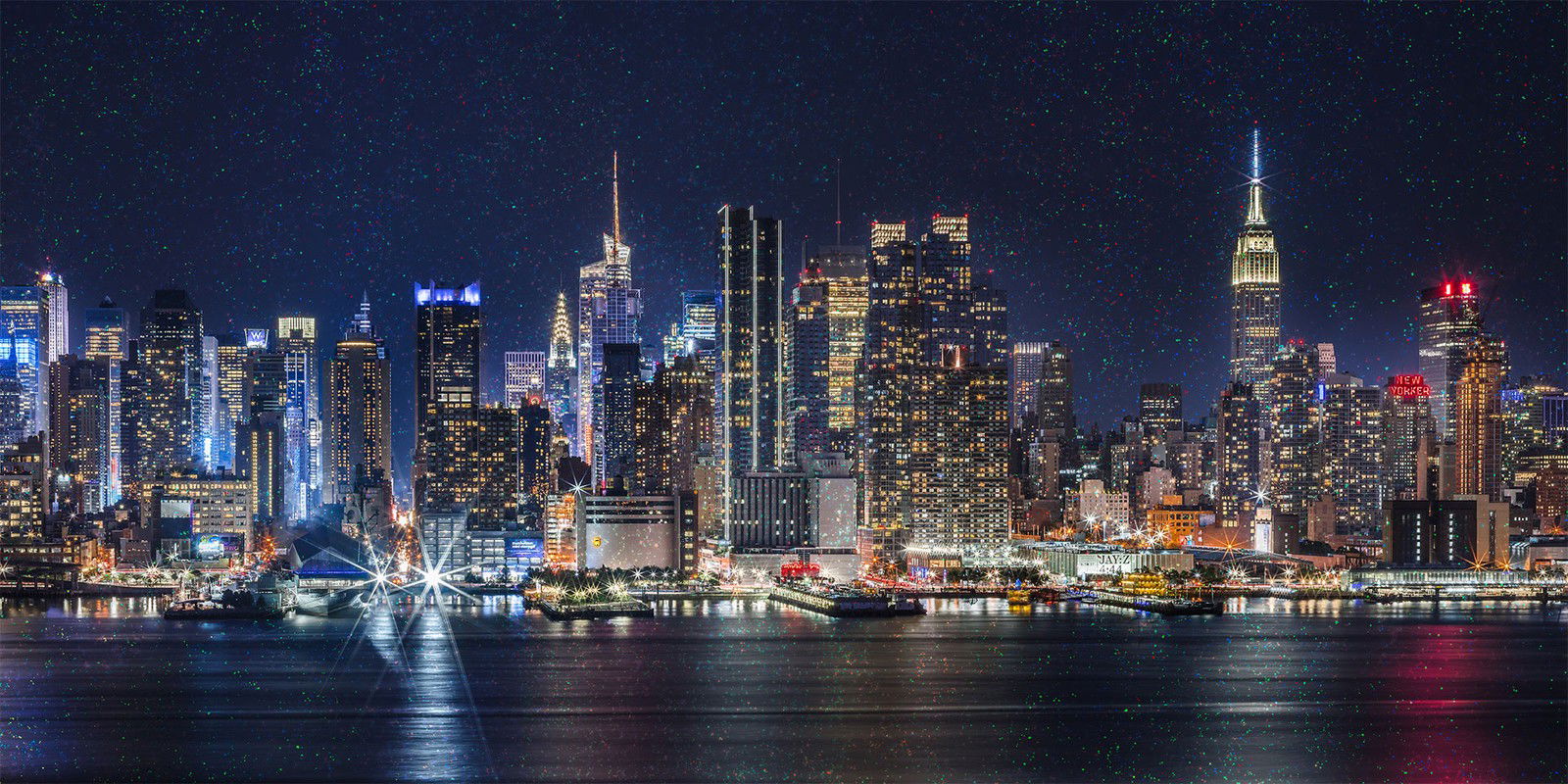 NYC Manhattan Skyline by Swee Choo Oh - Limited Edition. Edition of: 150. Signed.