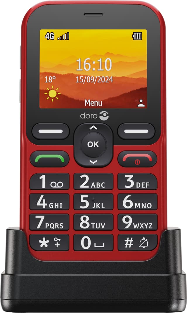 Doro Leva L11 mobiltelefon (rød)