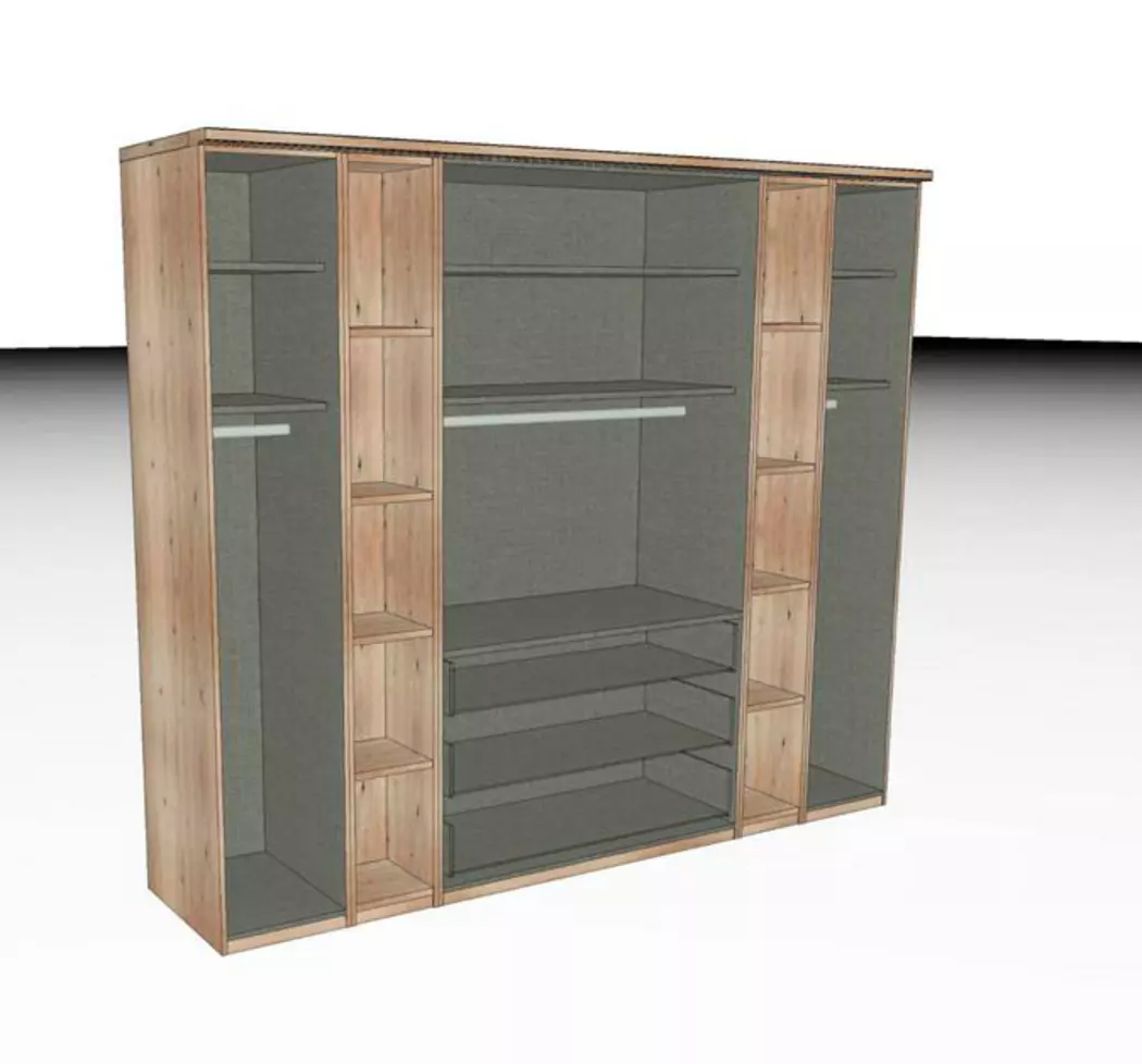 Kleiderschrank Horizont 100 300 x 223 cm