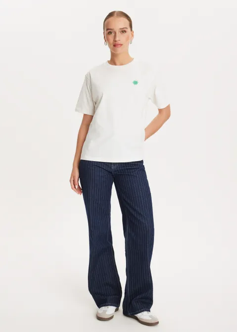 T-shirt met print amour off-white (WIT.O)