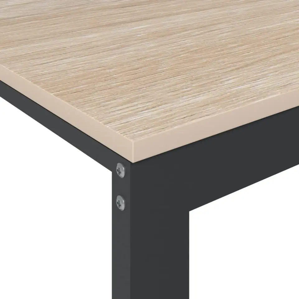 vidaXL - Computertafel - Bruin - Bewerkt hout