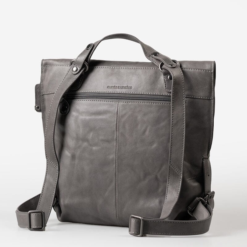 Aunts & Uncles Grandma's Luxury Club Backpack / Shoulderbag Mrs. Mince Pie Oyster Grey