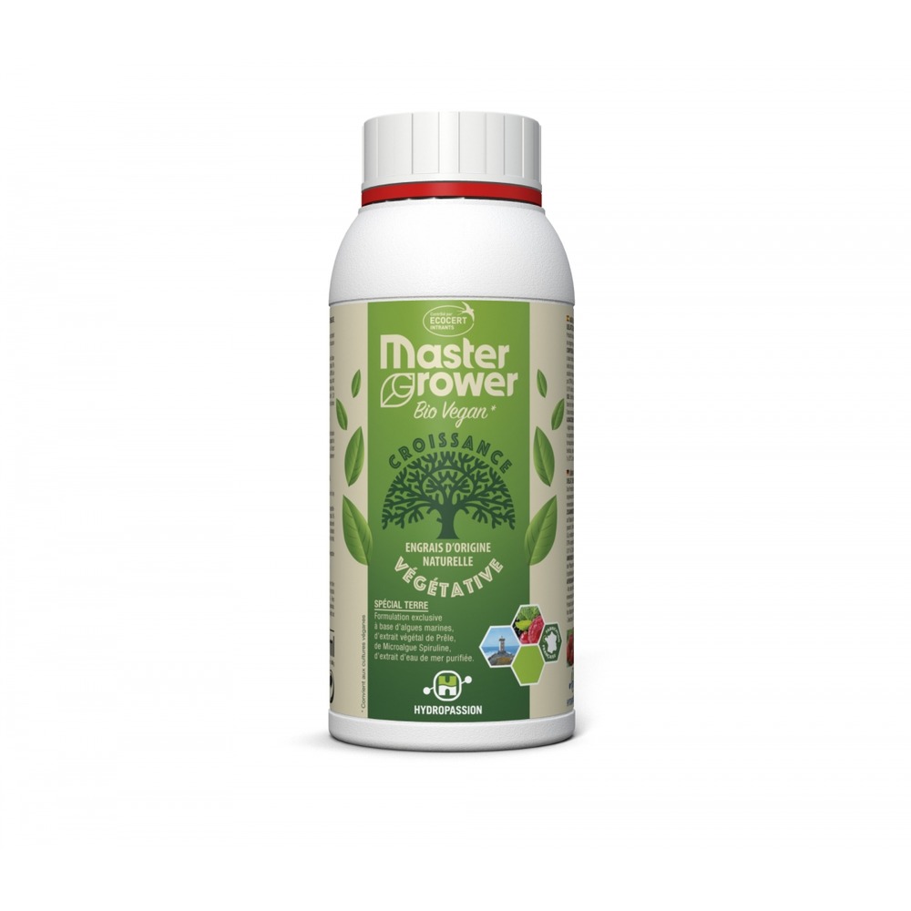 Engrais bio vegan grow 500ml master grower