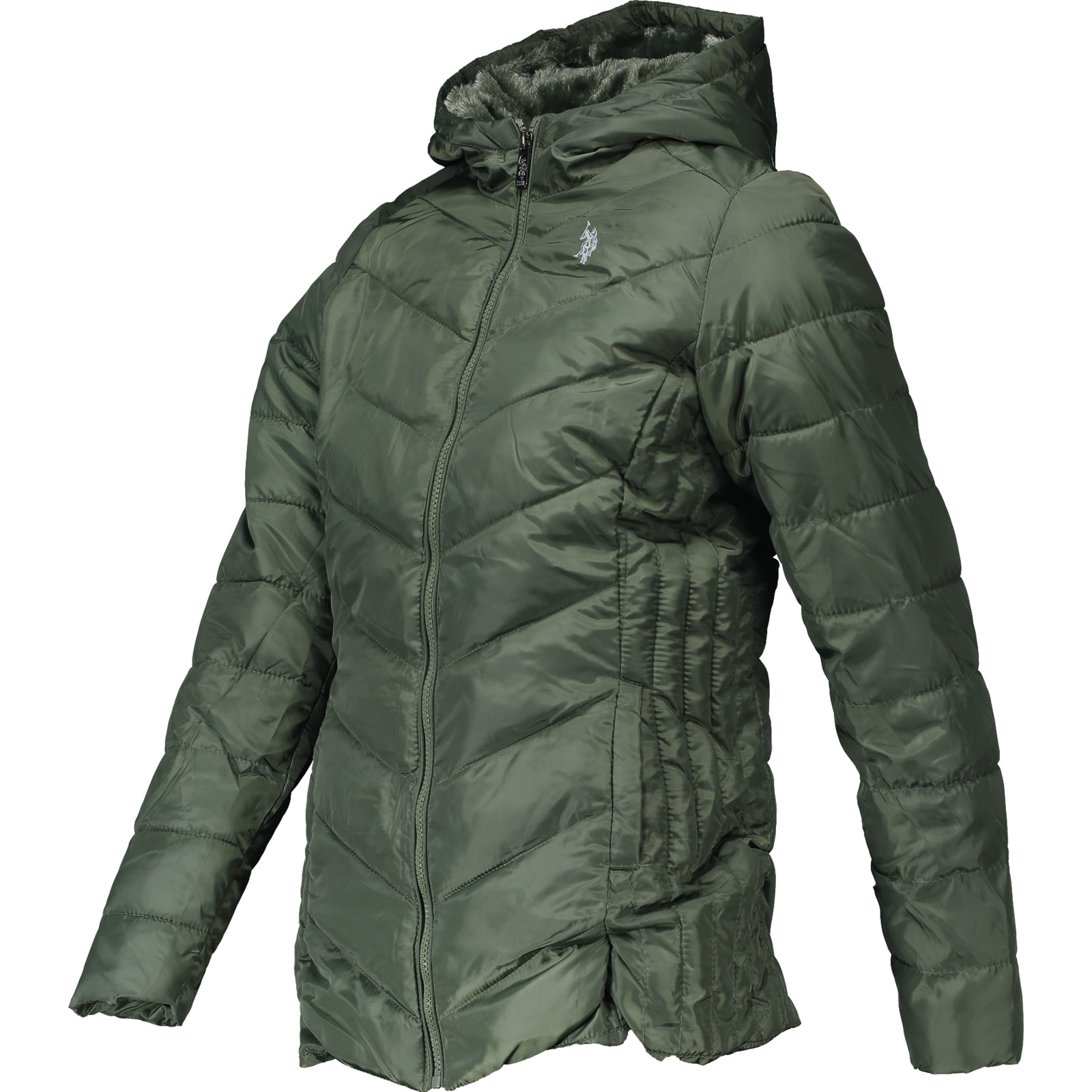 U.S. Polo Damen-Parka Ka S, olive
