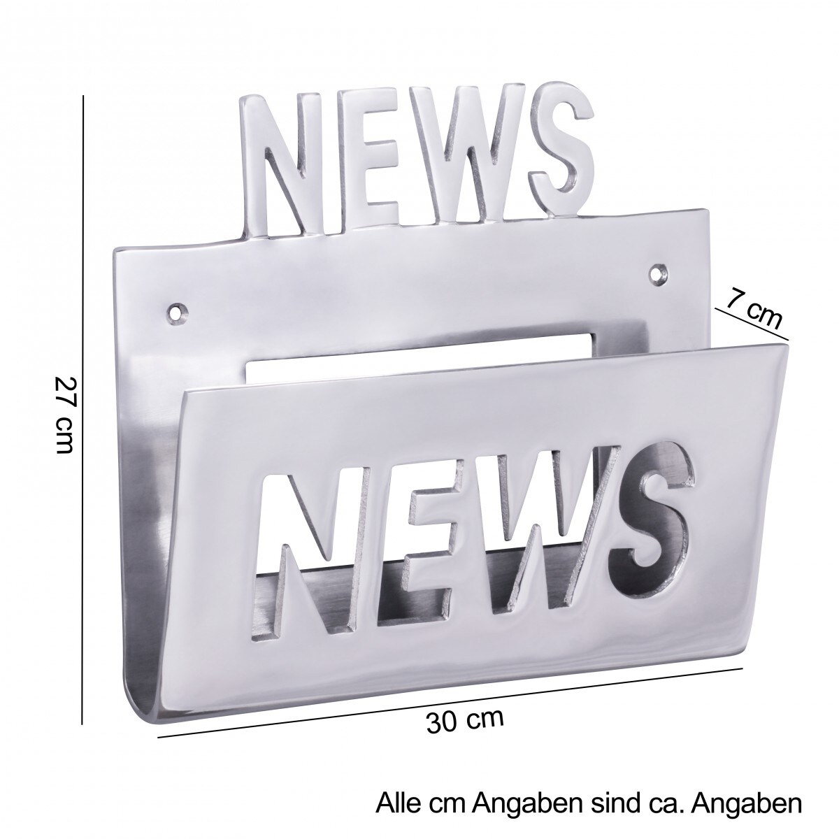 KADIMA DESIGN Aluminium Zeitungshalter 