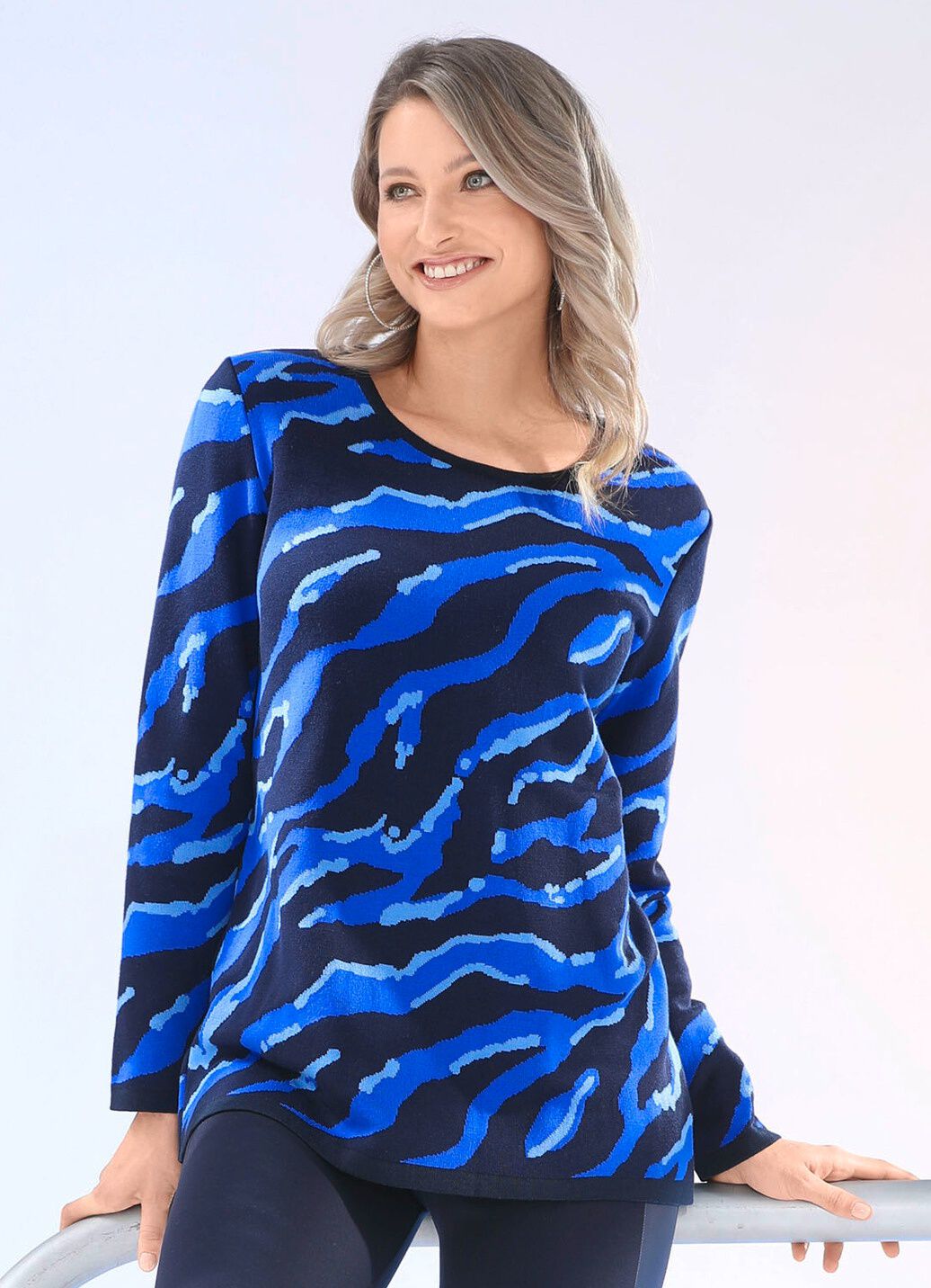 Pullover in hochwertigem Jacquard-Dessin