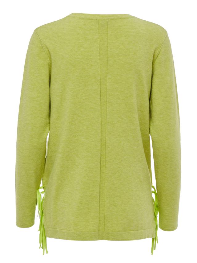 Longpullover mit Fransen