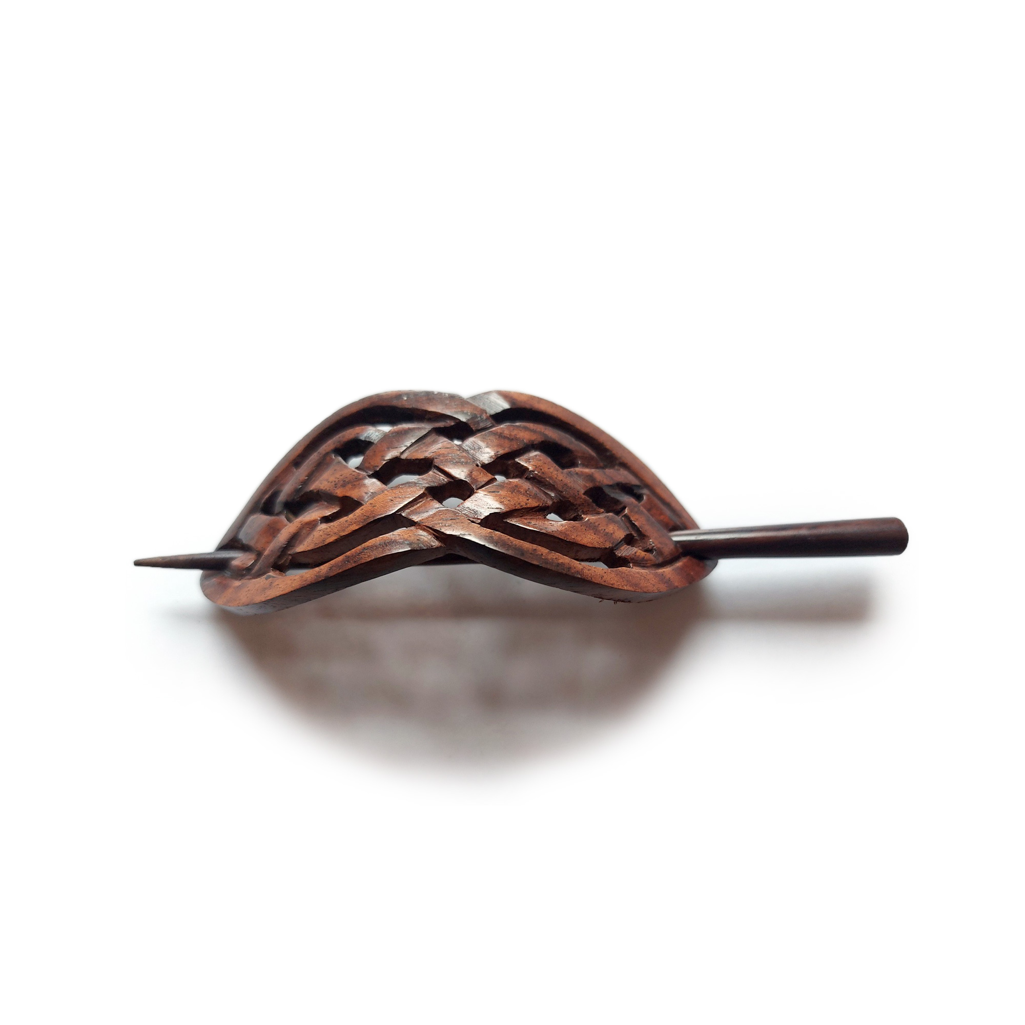 Haarklammer 'Celtic' aus Holz, B 13 cm, T 4 cm, H 3 cm günstig bestellen