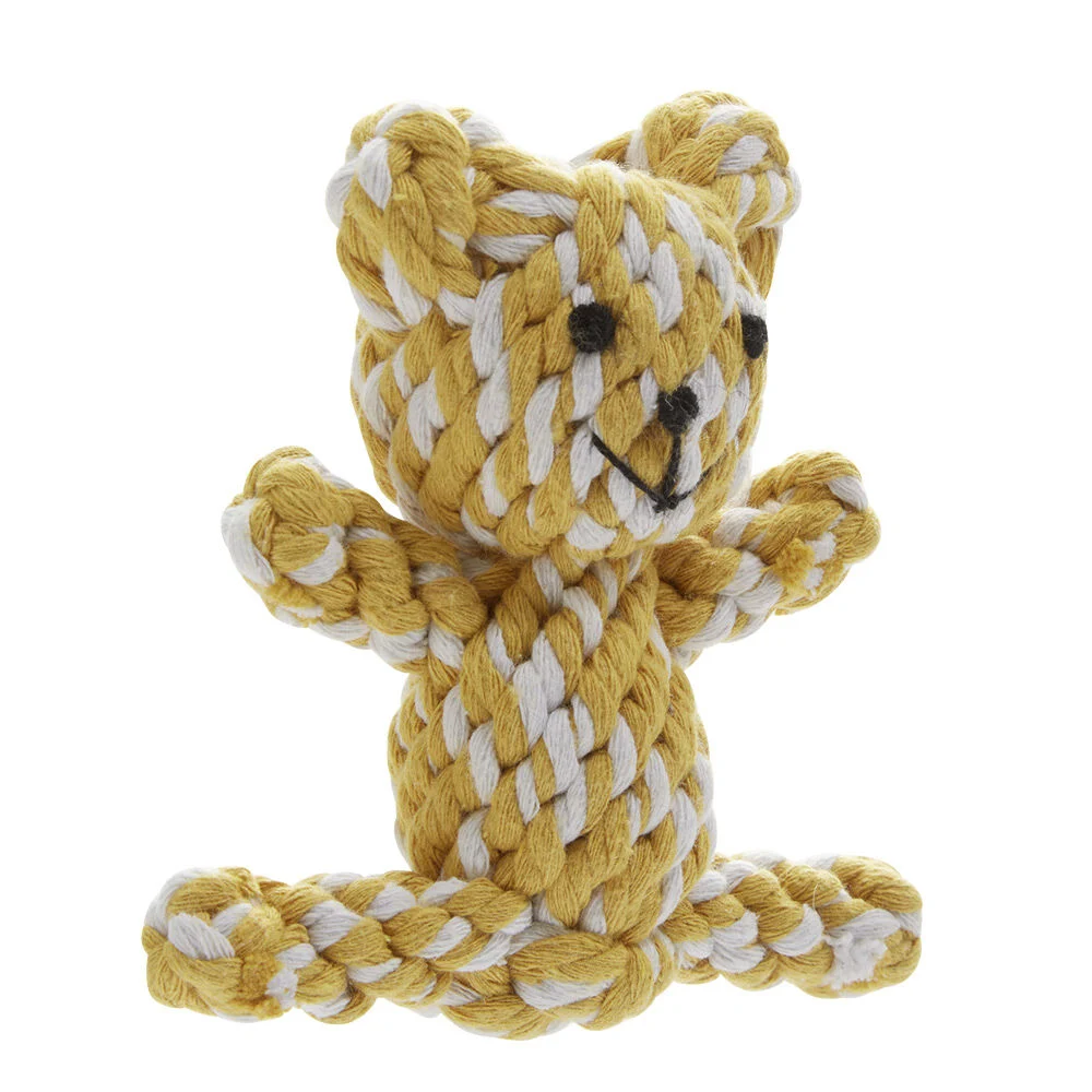 Jouet pour chien ourson tressé