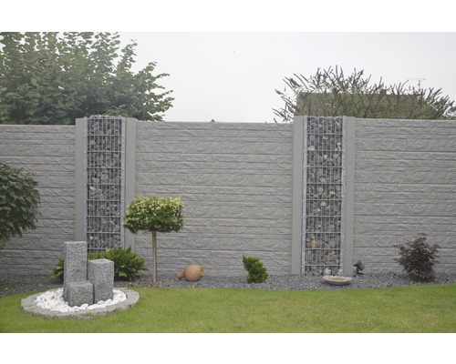 Betonnen schuttingboogplaat standaard rots 200x45x3,5cm