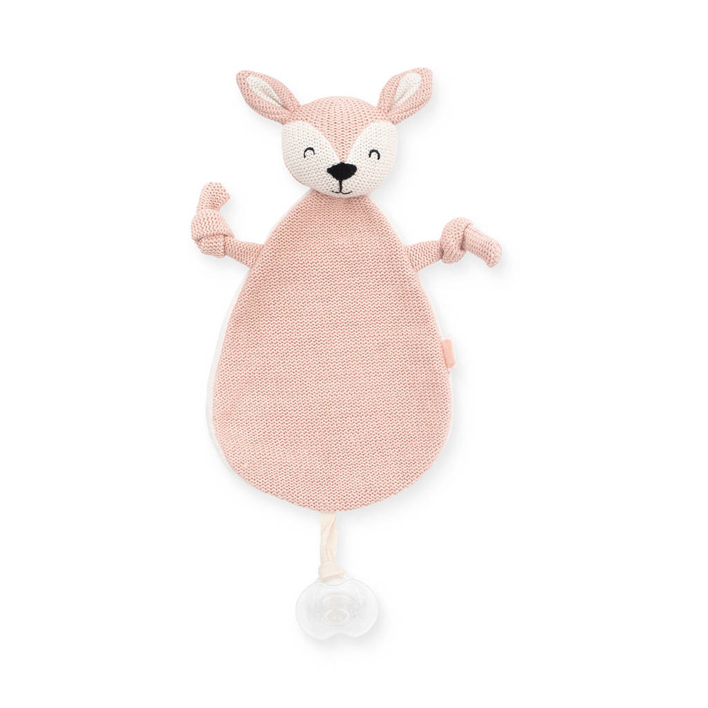 knuffeldoekje deer pale pink knuffeldoekje
