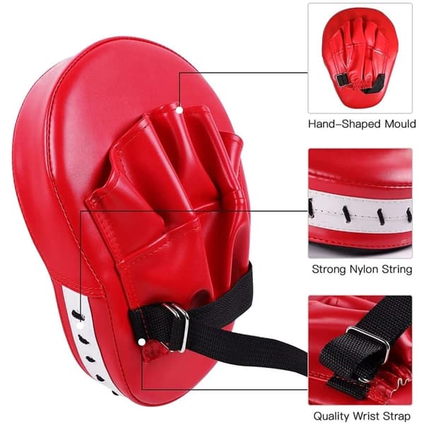 WOSWEIR 2stk Boksing Karate Taekwondo Muay Thai Mitsar Utstyr Midsar Pads