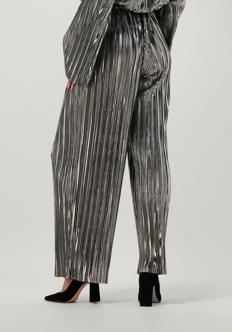 SELECTED FEMME zilveren selected femme pantalon slfnaline tinni hw relaxed pant