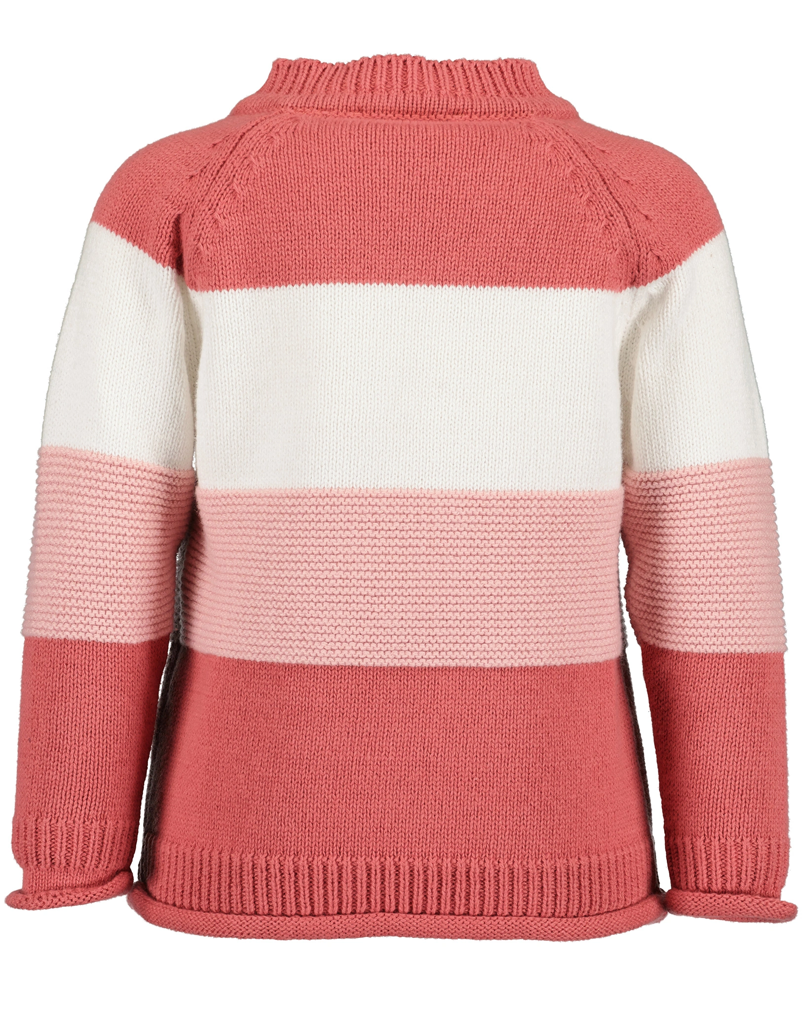 Strickpullover CAT SMILE gestreift in magenta