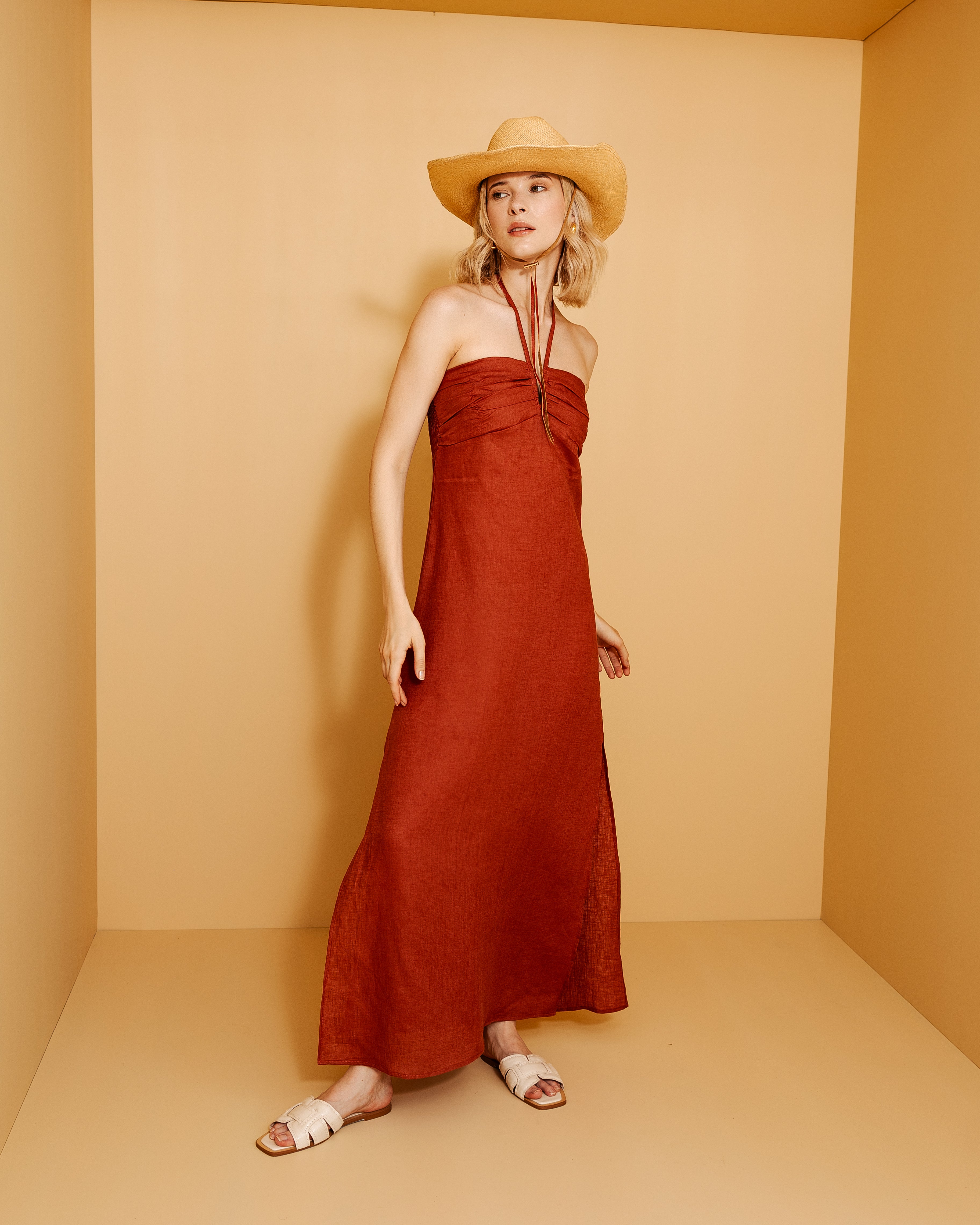 Robe maxi bustier