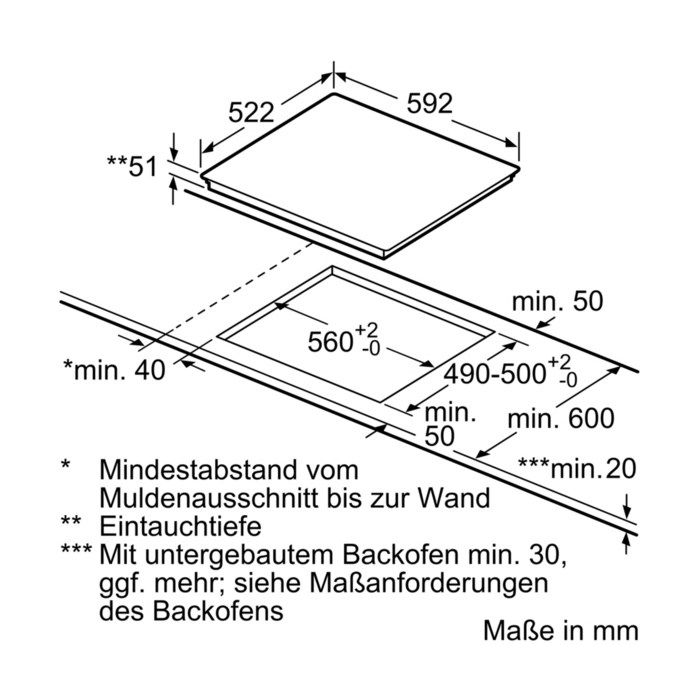 Siemens Induktionskochfeld iQ100 EU611BEB2E