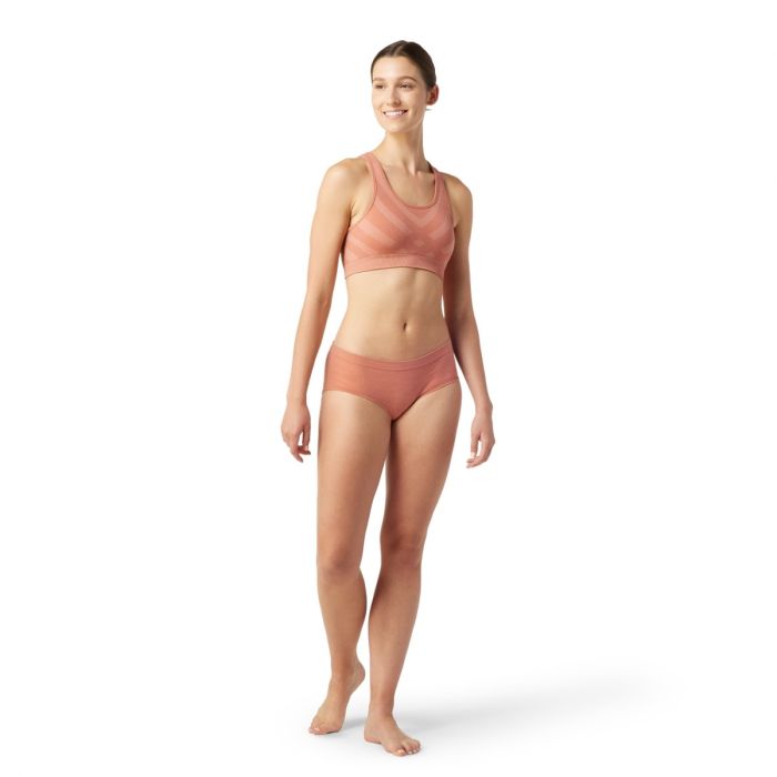 Smartwool Dame Undertøj og basislag Merino Sport Seamless Racerback Bra Rød