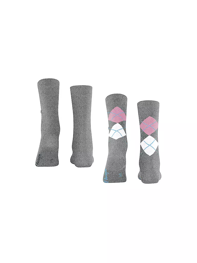 BURLINGTON Damen Socken EVERYDAY 2-er Pkg 36-41 light grey grau