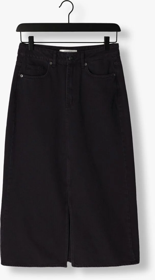 CO\\'COUTURE zwarte co'couture  vika slit demin skirt
