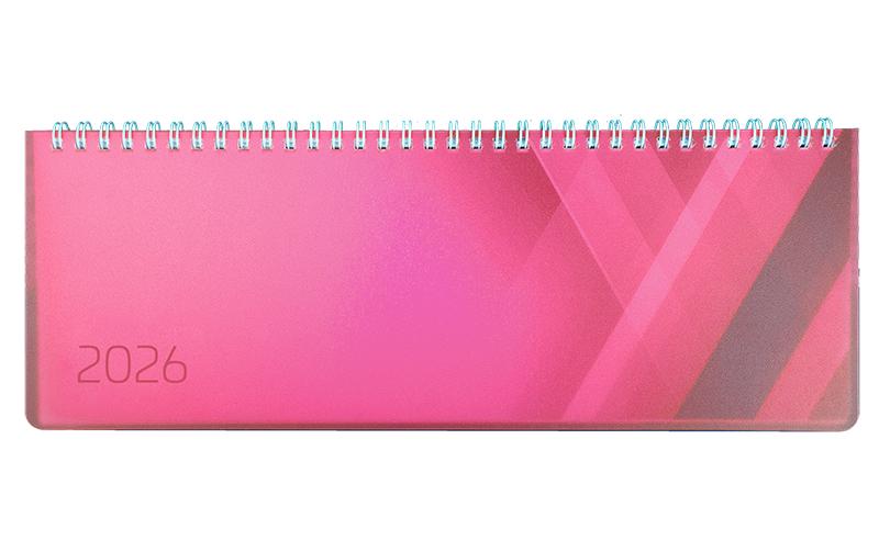 Tisch-Querkalender Colors 29 x 10.5 cm, 2026, PinkPultkalender
