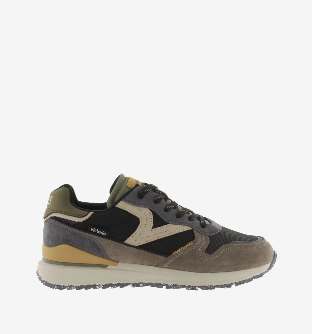 LEGGERA CASUAL Baskets homme à semelles recyclées NEGRO