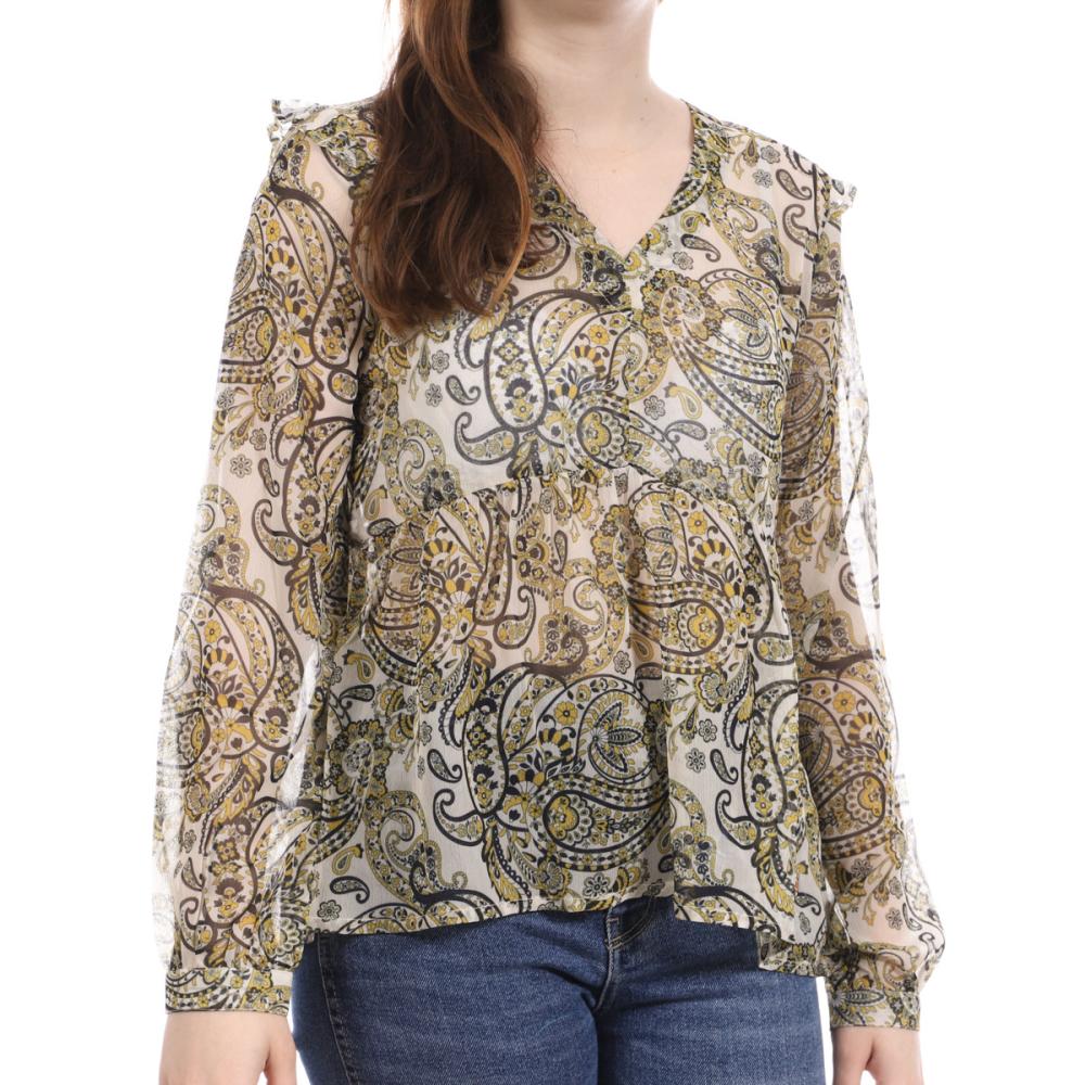 Les Tropéziennes Blouse Jaune Paisley Femme Les Tropéziennes Baliste