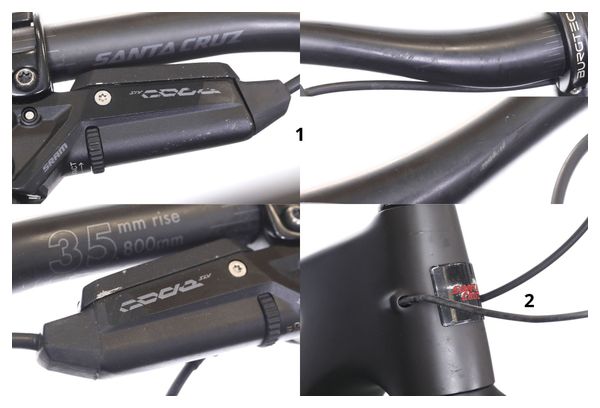 VTT Tout-Suspendu Santa Cruz Bronson 4.1 CC Sram X0 Eagle AXS 12V 29''/27.5'' (MX) Matte Dark Matter - Produit Reconditionné