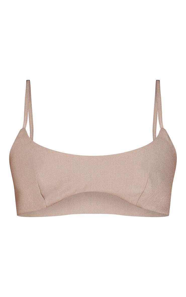 Sage Khaki Ensemble Coordonné Bralette Cintrée À Encolure Arrondie