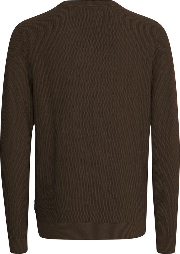 Casual Friday CFKARL 0160 structured crew neck kn Demitasse